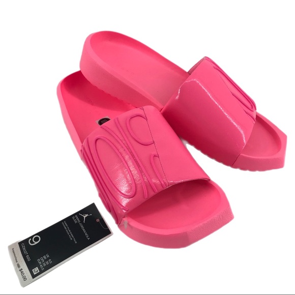 Jordan Shoes - Jordan Pink Nola Slip on Slide Shoes